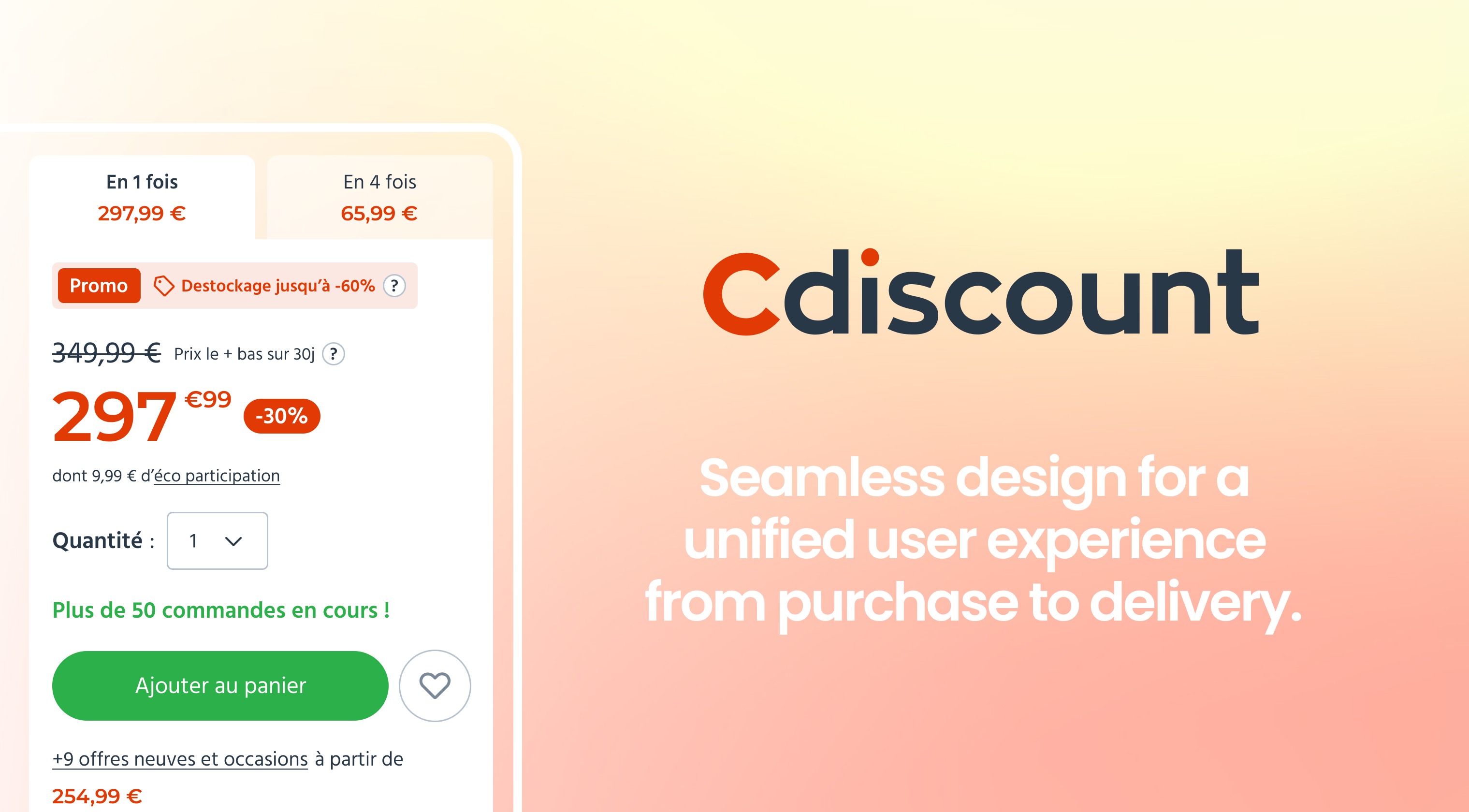 Cdiscount, projet UX
